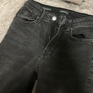 Gray/black mom jeans